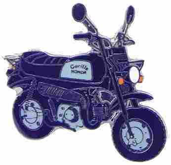 Honda gorilla motorcycle pin - motorcycle,