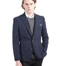 Sawyers & Hendricks Blazer Slim-Fit Wool Blend Jacket in Navy  - 40R