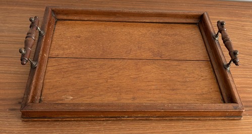 Antique wooden oak serving - antique,