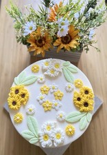 30Pcs Edible Sugar Paste Sunflower Spring Summer Flower Cake Topper Decoration