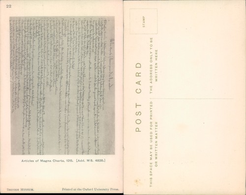 Articles magna charta - of, 1215