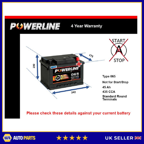 Battery fits ford - ford, ka+
