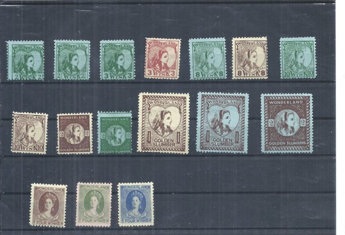 Gerald king wonderland stamps - king,