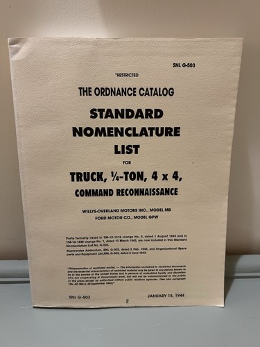 The ordnance catalog standard - ordnance,