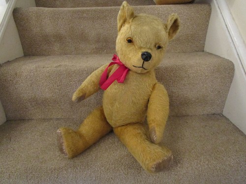 Antique large jointed - jointed, mohair