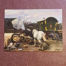 Art Postcard: The Caravan by Sir Alfred Munnings, Unposted. 