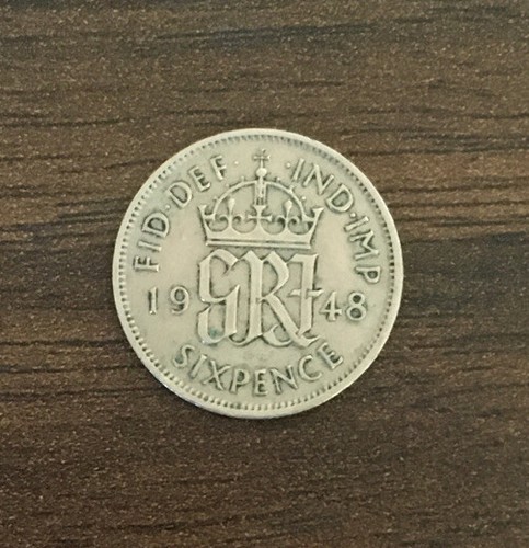 1948 coin george - 1948, 6d