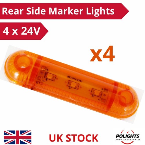Amber side led marker - amber, 3