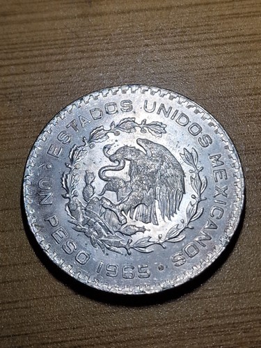 1965 mexico peso coin - 1,