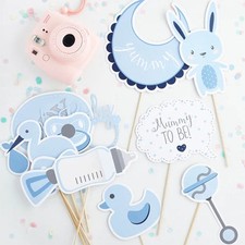 Blue Baby Shower Photo Booth