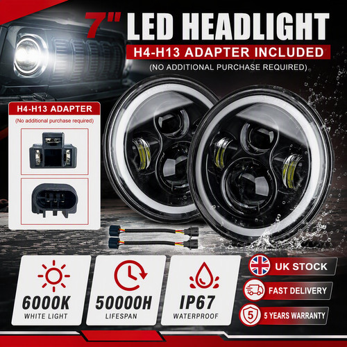 Inch led headlights - headlights, drl