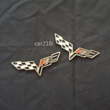 2x Small F1 Golden Metal Badge