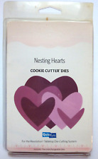 Quickutz NESTING HEARTS Cookie Cutters Wedding Love Romance 5 Metal Cutting Dies
