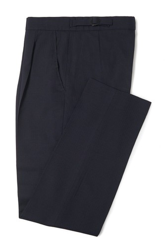Mens navy herringbone wool - navy,