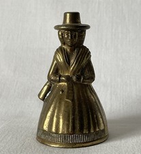Vintage ~6.5cm Brass Metal Elizabethan Lady Style Bell MISSING CLAPPER #61