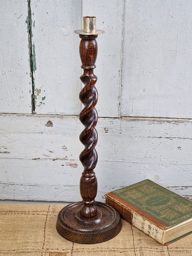 Vintage wooden barley twist - wooden,