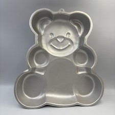 Vintage WILTON HUGGABLE TEDDY BEAR CAKE PAN 502-3754 Aluminium 1982 13"
