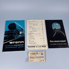 WRENN OO GAUGE TRACKWORK LAYOUT BOOKLETS & TRACK PINS
