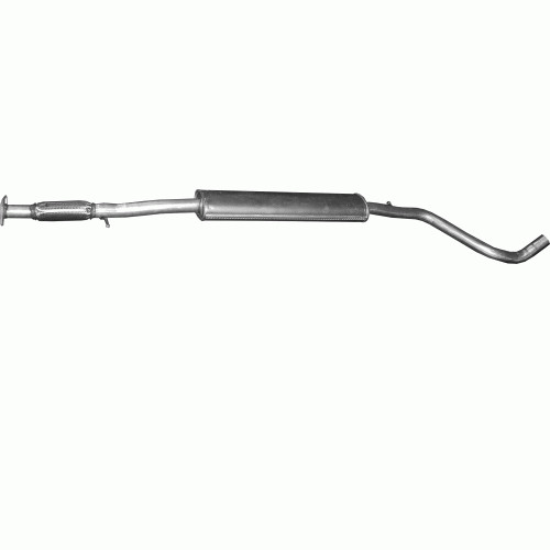Exhaust central silencer for - exhaust,