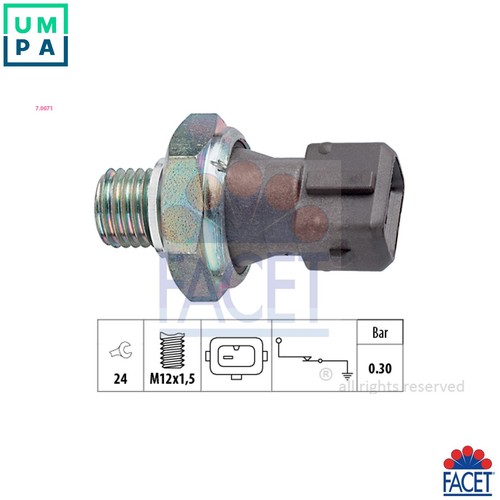 Oil pressure switch - pressure, 7.0071