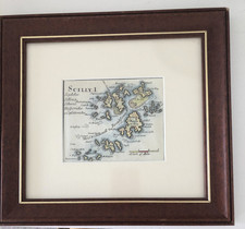 Isles of Scilly Robert Morden Hand Coloured Map C1700's