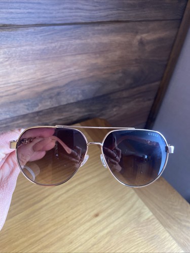 Guess gold frame brown - gold,