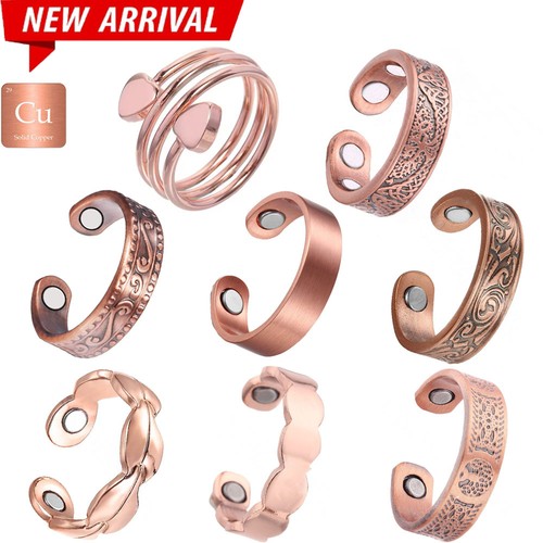 Solid pure copper ring - copper,