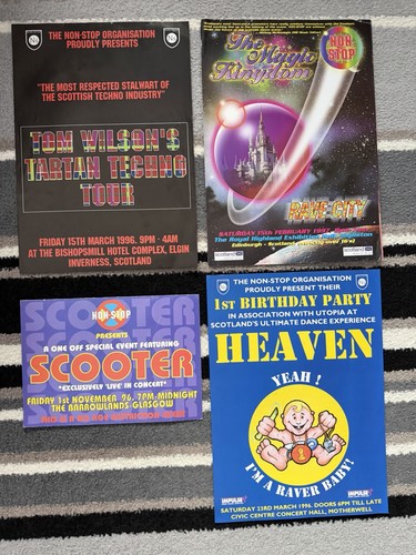 Rave flyers scotland non - rave,