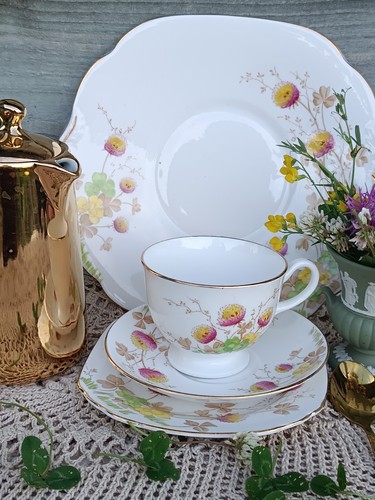 Vintage hand painted tea set - hand,