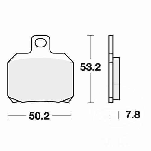 Trw brake pads front - trw,