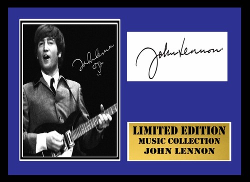 John lennon signed framed - ,