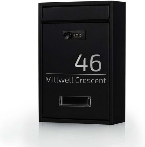 Secure personalised post box - secure,