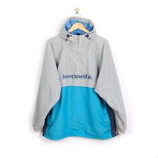 Le Coq Sportif VTG blue and grey hooded anorak Windbreaker XL mens size