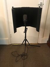 eStudio VB50 Vocal Booth with Pro Sound USB Microphone With Stand in good condit