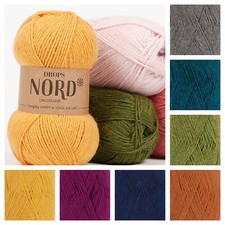 Drops Nord - 4ply Yarn Alpaca Soft Wool Knitting Socks Crochet 50gr Ball OEKOtex
