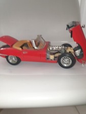  Jaguar E Type Cabriolet RED Die cast Classic Car Convertible 🇬🇧