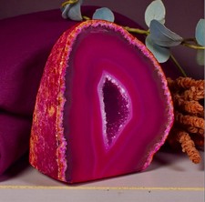 Pink Agate Standing Crystal