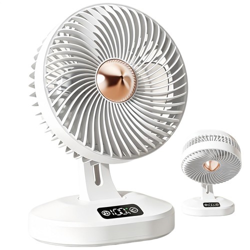 Oscillating small desk fan - small,