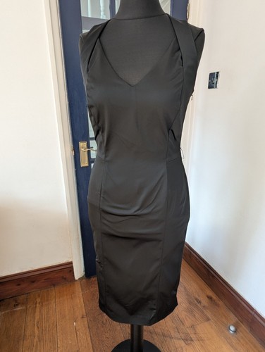 Coast black satin feel dress - coast,