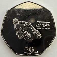 Isle of Man TT 50p coin 2014