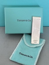 Tiffany & Co 925 1837 Collection Sterling Silver Money Clip With Box & Pouch