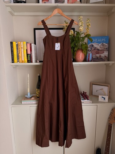 Whistles anna midi dress brown - midi,