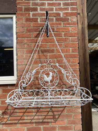 Large white wrought iron - large,