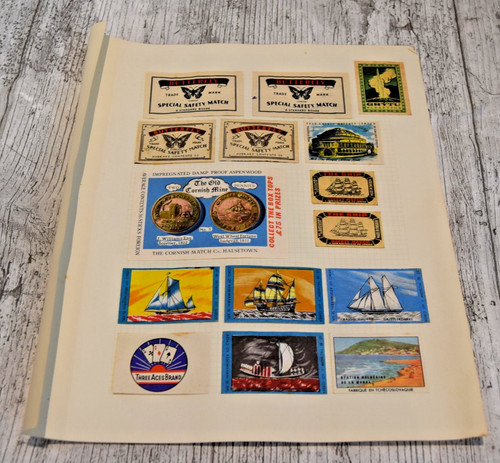 Superb vintage matchbox - vintage, labels