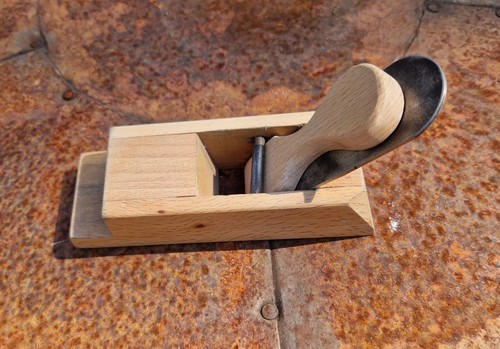 Small wooden plane with - small,