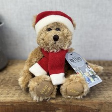 John Lewis Christmas Bear - Small Bear Christmas Hat & Scarf Beanie 2009 9"