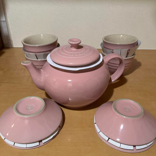 Creuset tea set teapot - tea, 4