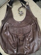 Ri2K brown leather handbag