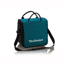 Technics DJ Record Bag Ruck Sack 50 vinyl LP Turquoise / White Logo