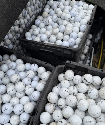Driving range golf balls used - driving,